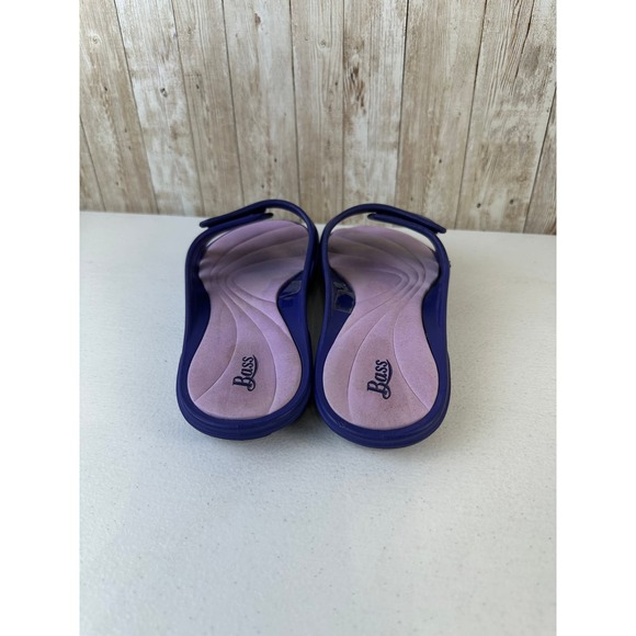 Bass Sandals Women’s Size 8 Purple Pink Comfort Summer Beach Slip On Water Proof - Picture 4 of 8